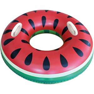 Sicignano Casalinghi Ingrosso Casalinghi Sicignano | Ciambella Gonfiabile Ø90cm Fantasia Melone con Maniglie - Colorata e Fresca, Perfetta per Divertirsi in Mare o Piscina, 3+ anni
