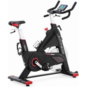 JK FITNESS Diamond JK564【Spin Bike Elettromagnetica con Volano 22 Kg】Cyclette Professionale da Casa, Resistenza Regolabile, Display LCD, Connessione APP Zwift & Kinomap, Pedali SPD, Freno Emergenza, Peso Max 15