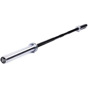 Diamond【Bilanciere Powerlifting 220 cm - 700 kg Carico】Per Dischi da 50 mm, 20 kg, 29 mm Impugnatura, Hard Chromed, Zigrinatura Centrale, 190.000 PSI, Palestra e Home Gym End Cap Quick View