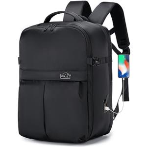BAGZY Zaino da Viaggio Aereo Bagaglio a Mano Zaino 40x30x20 Impermeabile Zaino per Aereo Zaini Porta PC 15.6 Pollici Con porta USB Antifurto Borsa da Cabina 25L Zainetto Donna Uomo per Trekking Scuola
