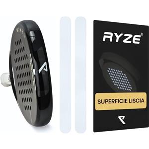 RYZE Protezione Racchetta Padel Trasparente - Superficie Liscia - Paracolpi Racchetta Padel in Confezione da 2 - Paracolpi Padel Resistente e Elastico - Facile da Applicare - Minime Bolle d'Aria