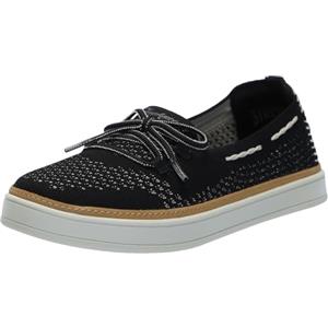 Skechers Scarpe da Barca Coastal-Drive Donna, Nero, 39 EU
