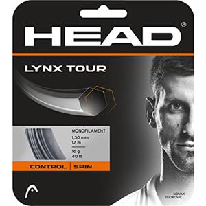 HEAD Lynx Tour - Corda da tennis unisex, 1,20 mm/18 g, colore: Grigio