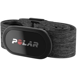 Polar H10, Sensore di Frequenza Cardiaca Toracico, Unisex, con Trasmissione Ant+ e Bluetooth, Memoria Interna, Impermeabile, Elastico Comodo e Stabile, Nero (Nero Crush), M-XXL, H10