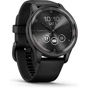 Garmin vívomove Trend, Smartwatch ibrido, Cassa 40mm, Touchscreen LCD e Lancette, Notifiche, Pay, SMS emergenza, Cardio, SpO2, GPS connesso, Monitoraggio 24/7, Sleep Score (Black)