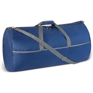 Amazon Essentials, Borsone Pieghevole Extra Large in Nylon da 82,3 cm per Viaggio/Conservazione con Tasche con Cerniera,150 L, Capacità 22,7 kg, Blu Navy (in Precedenza Amazon Basics)