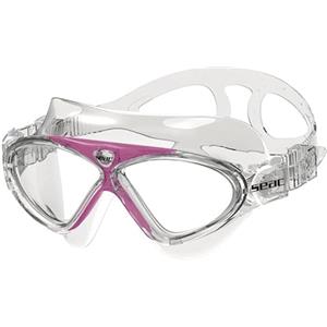 SEAC Vision Jr Occhialini a Mascherina da Nuoto in Piscina e in Mare Unisex Bambini