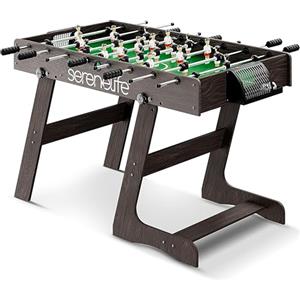 SereneLife Tavola da Calcio Balilla, Calcio Balilla Professionale per Casa e Pieghevole da Esterno, Design Moderno e Robusto