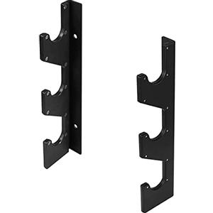 Yes4All SN5M Supporto orizzontale per bilancieri a parete, 3 Bars