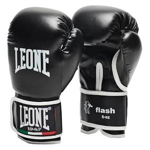 LEONE 1947, Flash Guantoni da Boxe, Unisex Bambini, Nero, 6OZ, GN083