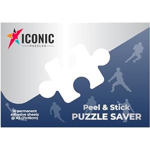 Iconic Puzzles - Kit per Appendere Puzzle Senza Fare Buchi nel Muro e Senza Cornice. Facile e Veloce, Trasparente, Taglia Unica
