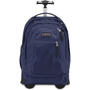 JANSPORT Zaino Trolley porta computer DRIVER 8 - Misure: 36 X 52 X 26 cm - Polyestere e Nylon - Tasca imbottita porta computer, spallacci a scomparsa, bastone telescopico con 2 altezze - Colore: Blu