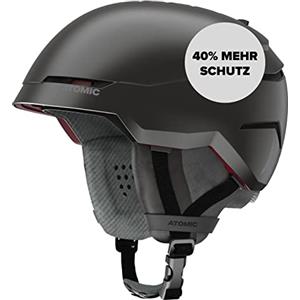 ATOMIC Savor Amid Casco da sci per adulti, unisex, 360° Fit System, protezione superiore dagli urti, sistema di ventilazione Aircon, circonferenza testa: 51-55 cm, nero, misura S
