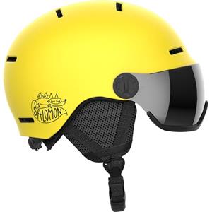 Salomon Orka Visor, Casco Sci Snowboard Bambini con Visiera: Comodità Integrata, Facile da Regolare, e Leggero, Giallo, KM 5356