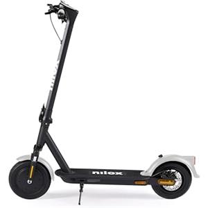 Nilox V1 Monopattino Elettrico 350W, Fino a 30 km di Autonomia, 3 Velocità, Ruote 10", Doppia Leva Freno, Frecce, Display LCD, Batteria 36V 7.5Ah, Mobilità Urbana Smart e Sicura, Colore Grigio