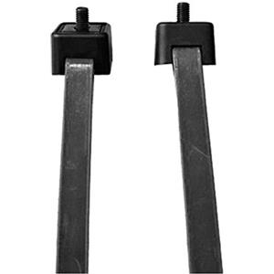 ABUS Cinghie di tensionamento Adattatore LH - per il fissaggio dei lucchetti da telaio alla bicicletta - nero