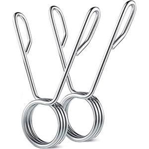 FFitness Coppia Clip a Molla 50mm Collari Morsetti a Molla per Bilanciere Ferma Pesi Blocca Dischi Chiusure Manubrio