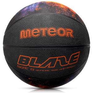 meteor Pallone Basket Palla da Basketball - Dimensione Bambini Giovani per Allenamento e Divertimento - Gonfiabili Pallacanestro Mini con Superficie Antiscivolo