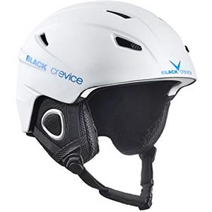 Black Crevice, Kitzbühel, Casco da Sci, per Uomo e Donna, in Policarbonato, Traspirante, Regolabile, S, Bianco/Blu