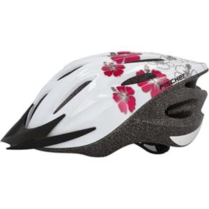 Fischer Casco da bicicletta anello interno regolabile, imbottitura, con illuminazione, Adulto, Bianco (White), S/M