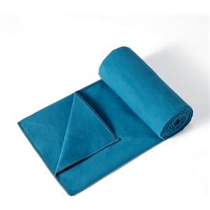 Amazon Basics Tappetino per Hot Yoga, Asciugamano in Morbida Microfibra, Antiscivolo, Assorbente, 188 cm x 61 cm, Acqua