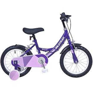 Wildtrak - Bicicletta 14" per Bambina da 3 a 5 anni con rotelle - Lilla