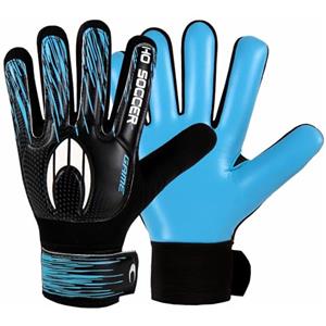 HO Soccer Game Blue Guanti da portiere, unisex, per bambini, nero/blu, 7