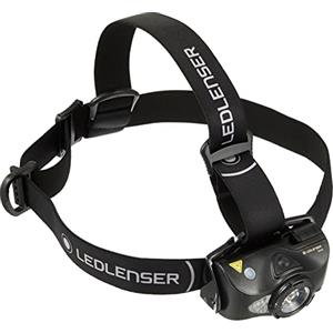 Ledlenser MH8 Torcia Frontale LED da Outdoor, Nera, Ricaricabile con Batteria, 600 Lumen, autonomia Fino a 60 Ore, Luce Rossa/Verde/Blu, Possibile Uso con 2 batterie AA, Blocco per Il Trasporto