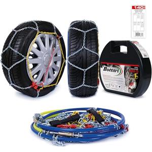 Bottari 18835 "Rapid T2", Catene neve auto 9 mm, Misura 140, Omologate TUV e GS Onorm