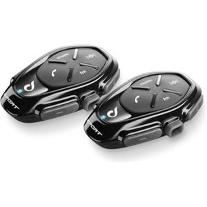 INTERPHONE SPORT HD - Doppio - Interfono da Casco Moto con Auricolari HD Hifi mm 40, 4 motociclisti, Distanza 1Km, Autonomia 20 ore - Standby 1.000 ore, TFT, GPS, Impermeabile, Universale Mod. 2024