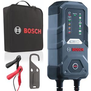 Bosch C30 Caricabatterie per Auto, 6 V - 12 V / 3,8 A, con Carica di Mantenimento - per Batterie al Piombo-Acido, EFB, GEL, AGM e SLI da 6 V/12 V