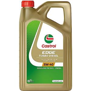 Castrol EDGE TURBO DIESEL 5W-40 Olio Motore, 5L
