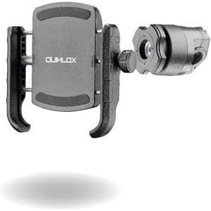 INTERPHONE QUIKLOX - Porta Smartphone Universale (da 3.5" a 7.5") con Attacco a Specchietto o Traversino, Sistema Modulare QUIKLOX, Supporto Porta Cellulare Moto, Aggancio Sgancio Rapido