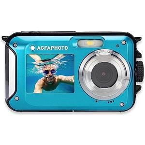 AgfaPhoto AGFA PHOTO Realishot WP8000 - Fotocamera Digitale Impermeabile, 24 MP, Video Full HD, Doppio Schermo LCD, Zoom Digitale 16x, Stabilizzatore Digitale, Batteria al Litio - Blu