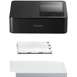 Canon Stampante fotografica portatile SELPHY CP1500 con kit carta, nero - Stampante Bluetooth wireless con accessori - Compatta e leggera - Con 54 fogli di carta 4x6