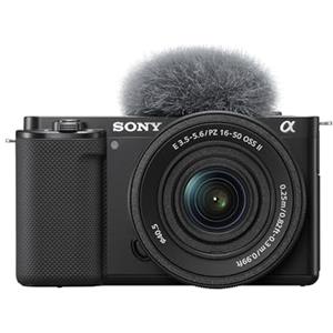 Sony Alpha ZV-E10K: mirrorless APS-C con obiettivo intercambiabile Power Zoom 16-50mm f/3.5-5.6 II, schermo orientabile, video 4K e autofocus oculare in tempo reale, ideale per vlogging.