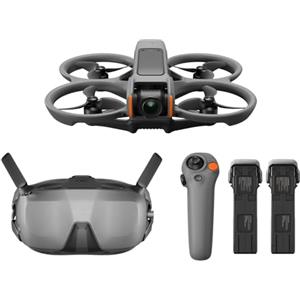 DJI Avata 2 Fly Smart Combo (tre batterie), drone FPV con fotocamera 4K, esperienza immersiva, paraeliche integrati, FOV da 155°, drone con fotocamera con Goggles N3 e RC Motion 3