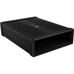 ICY BOX Contenitore Esterno da 5,25 Pollici per unità Blu-Ray e Dvd, USB 3.0, Contenitore Esterno per masterizzatore Dvd, Contenitore per masterizzatore Blu-Ray, Alluminio, Nero, IB-525-U3
