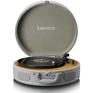 Lenco Giradischi LS-66 - ricezione e trasmissione Bluetooth®, 2 altoparlanti integrati, pickup magnetico AT3600, trasmissione a cinghia, autostop, 33/45 giri/min, connettore RCA, alloggiamento in