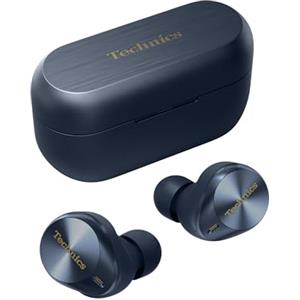 Technics EAH-AZ80E-A Auricolari Wireless con Cancellazione del Rumore, Bluetooth, Auricolari In-Ear con Microfono Incorporato, Vestibilità Personalizzabile, Fino a 7 Ore di Riproduzione, Blu Notte