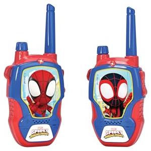 Jada - Spidey Walkie Talkie, 203222000, +4 anni, 2 unità, portata 100m, cancellazione rumore, 2,4 GHz