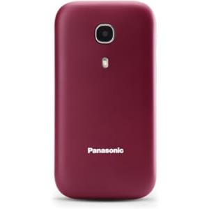 Panasonic KX-TU400EXR Telefono Cellulare ad Utilizzo Facilitato, Pulsanti Grandi Retroilluminati, Ampio Display da 2,4", Batteria a Lunga Durata, Tasto per Chiamata Prioritaria con Vivavoce, Bordeaux