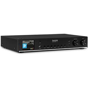TechniSat DIGITRADIO 143 (V3) - Sintonizzatore HiFi per Internet Radio (Radio Digitale DAB+, Streaming Audio Bluetooth, Spotify Connect, Antenna telescopica, Telecomando, Larghezza 43,5 cm) nero