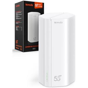 Tenda 5G01 Router 5G con SIM Wi-Fi 6 AX1500Mbps, Dual Band Modem 5G/4G LTE, Plug & Play, Porta Gigabit WAN/LAN, 6 Antenne Interne, Mesh Wi-Fi+, Nano SIM, Router WiFi con SIM 5G NR - Entry Level