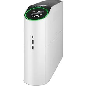 APC Gaming Gruppo di Continuità Back-UPS Pro, 2200VA/1320W, Tower, 230V, 4 prese Schuko e 2 prese IEC C13, luci RGB, onda sinusoidale pura, Artico (bianco) BGM2200-GR