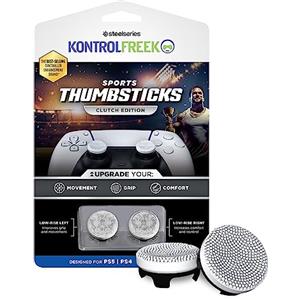 KontrolFreek Frizione per Playstation 5 e Playstation 4 - Controller PS5/PS4 - Levette ad alte prestazioni - 2 concavi a vita bassa - Bianco e Nero