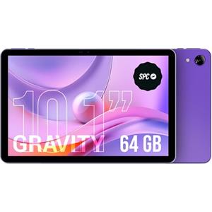 SPC Gravity - Tablet 10,1 pollici HD colore viola | Octa-Core, 4 GB di RAM e 64 GB di memoria espandibile | 9,5 ore di durata della batteria | Controllo genitori Google Family Link | Androide 14