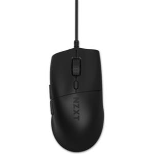 NZXT Lift 2 Ergo | Mouse gaming con cavo leggero ed ergonomico | Design leggero 61 g | Polling rate 8K | Switch ottici | Sensore ottico 26K DPI | Piedini 100% PTFE | Nero