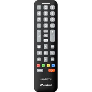 Meliconi Easytel TV+ Telecomando Universale per TV e Smart TV, Accesso Rapido a HOME e Netflix, Modalità Bambino, Facile Programmazione, Assistenza Italiana