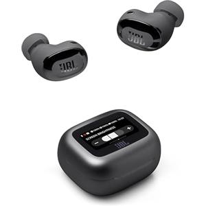 JBL Live Buds 3 Cuffie Wireless Bluetooth, 40 Ore di Autonomia, con Cancellazione Adattiva del Rumore e High-Resolution Signature Sound, Impermeabili P55, Nero